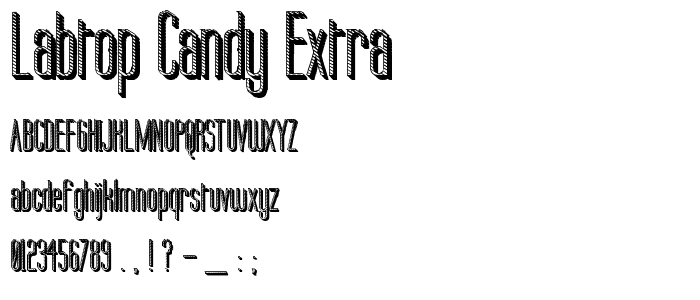 Labtop Candy Extra font
